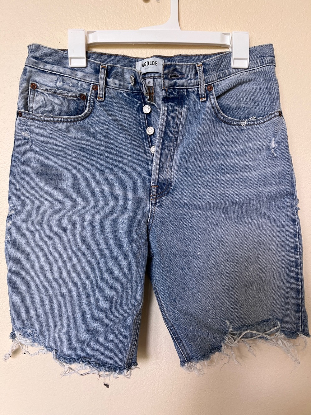 Agolde Bermuda Denim Shorts